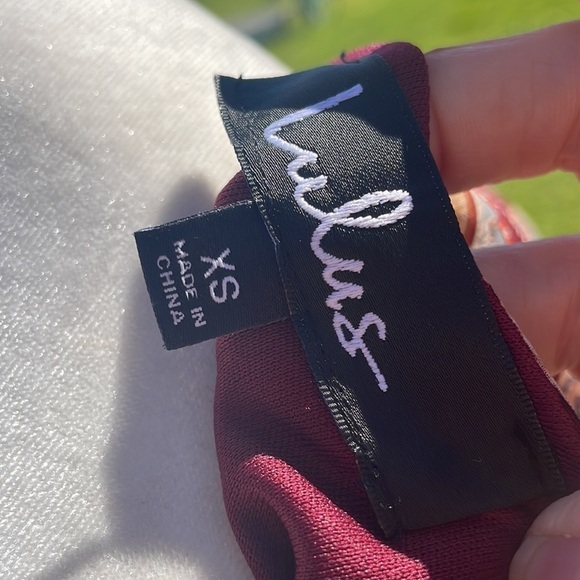 LULU'S Art and Soul multiprint long sleeve high low Maxi Wrap dress - Picture 9 of 10